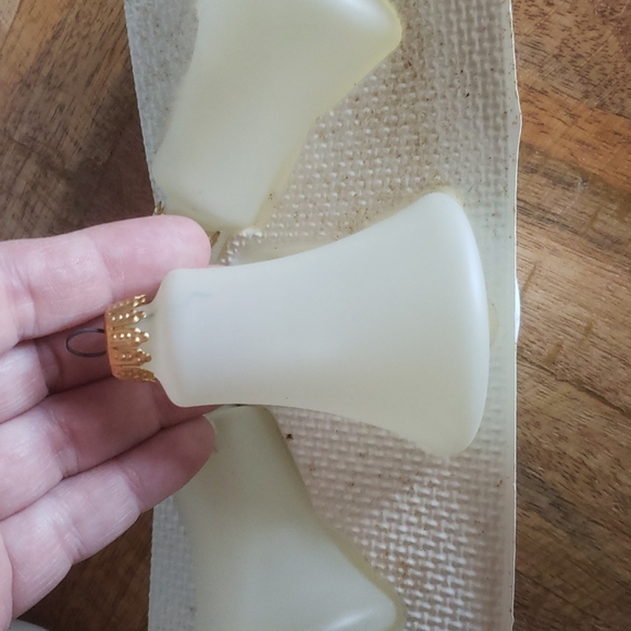 Vintage West Germany glass bell Christmas ornaments bundle of 5 - Picture 7 of 10